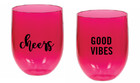 MTO Plastic Stemless Wine Glass Cup Vinyl Pool Bachelorette Party Custom Gifts — photo 4