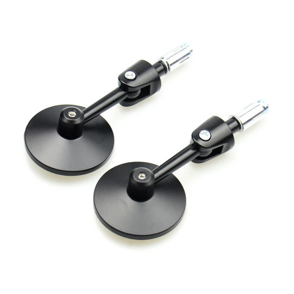 Espejos retrovisores laterales con extremo de manillar CNC de 7/8" para Yamaha Kawasaki Foto 2 de 4