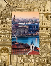 Budapest Laser Engraved Wood Picture Frame Portrait (4 x 6)