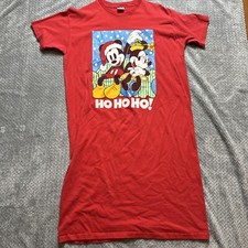 Disney Mickey Mouse Pajama One Size Fits All Single Stitch 44" Long 80s Vintage