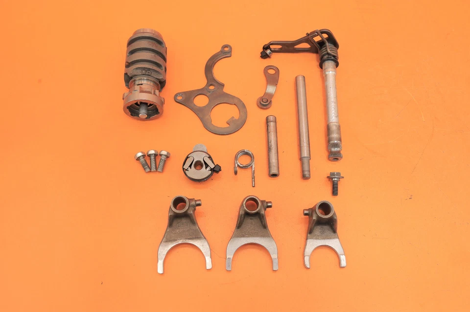 2001 98-03 CR125R CR125 transmissão câmbio garfos seletor de eixo de tambor - Imagem 2 de 4