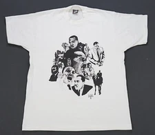 Rare VTG SCREEN STARS Martin Luther King Jr. MLK Many Faces 1989 T Shirt 80s XL