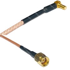 RG316 SSMB Male Angle to SMA MALE RF Cable Rapid-SHIP LOT