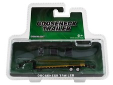 1:64 GreenLight HITCH TOW BLACK GOOSENECK 5th Wheel FLATBED TRAILER NIP