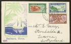 SG28 TOKELAU ISLANDS 1948 FDC on illustrated cover to Switzerland