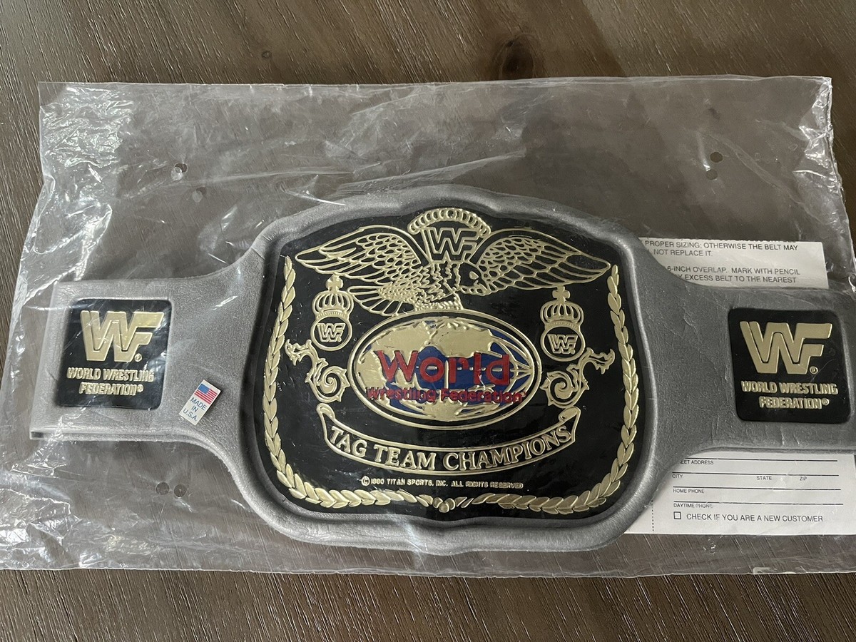 Vintage WWF 1990 Tag Team Champions Foam Belt Legion of Doom Hulk