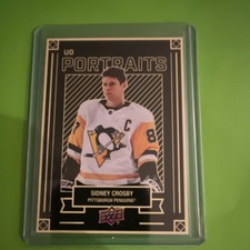 Upper Deck 2022-23 Series 1 UD Portraits Sidney Crosby #P-14 Penguins