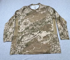 REALTREE Shirt Mens XXXL Camo Wave X Fishing Long Sleeve Cented Stretch Outdoor