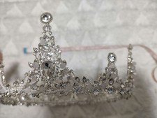 Wedding Tiara Silver Rhinestone