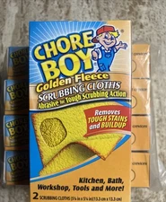 5- Chore Boy  2 Count Each, Golden Fleece Scouring Terry Cloth - 10 Total