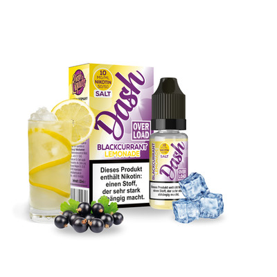 Dash Overload Salt Liquid Blackcurrant Lemonade - Süße Johannisbeeren Limonade