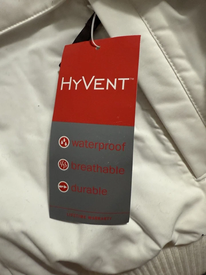 The North Face Girls Hooded Nebula Hyvent Ski Jacket White XL NWT Free Shipping - Image 4 of 4