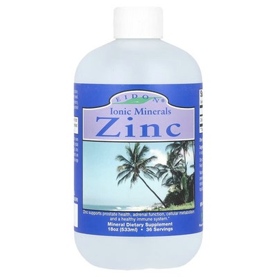 Eidon Ionic Minerals Zinc 7.5 mg per serving 18 oz (533 ml) Immune Support