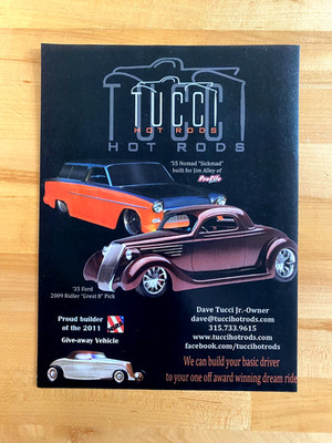 2011 Print Ad Tucci Hot Rods 1935 Ford Riddler Great 8 Pick 2009 | eBay