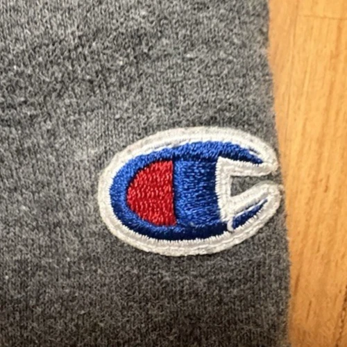 Champion Gray Fleece Jogger Sweatpants Youth Boys XL – White Logo – GUC - Image 4 of 4