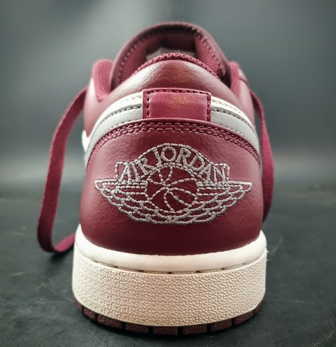 Nike Air Jordan 1 Low Size 11.5 Cherrywood Red Burg White Leather 553558-615 OBO - Picture 5 of 17