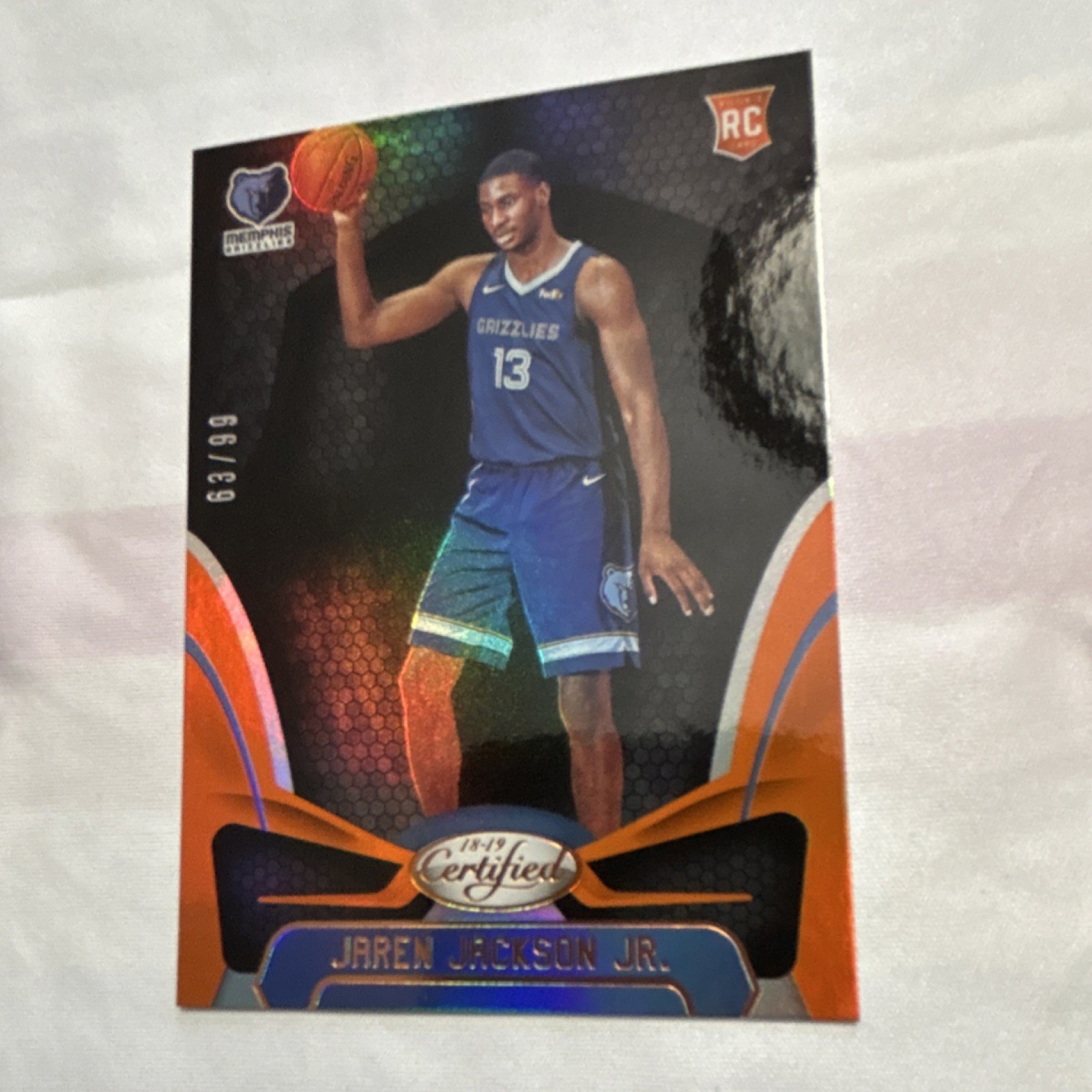 Panini 2018-19 Certified Mirror Orange Rookie Jaren Jackson Jr. #154 /99
