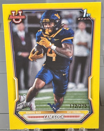 2026 Bowman Cam Cook Yellow /275 BPP-178 1st Bowman West Virginia