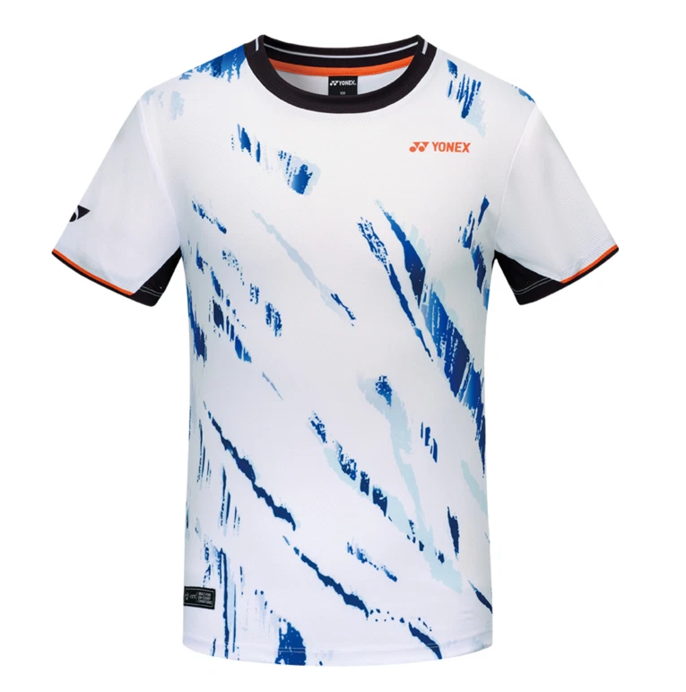 Camisetas de bádminton para hombre YONEX 25F/W camiseta de entrenamiento deportivo blanca nueva con etiquetas 253TS023M Foto 3 de 4