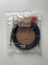 Tiger 6m (20ft) Guitar Instrument Cable Mono Jack to Jack Lead Electric Bass Amp
