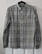 Vintage Burberry Blue Label Black White Check Shirt Men's M Japanese Exclusive