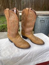 Vintage Tony Lama Smooth Ostrich Cowboy Boots Men's Size 12 B NARROW Style C1873