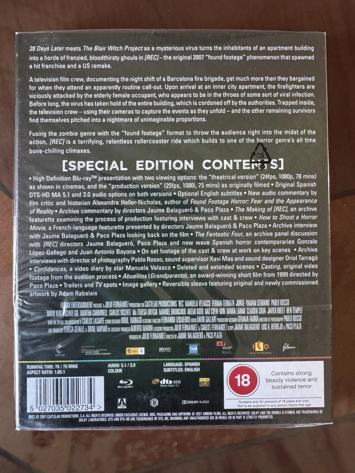 [ •REC] (2007) LIMITED SPECIAL COLLECTOR’S EDITION BLU RAY - Image 2 of 4