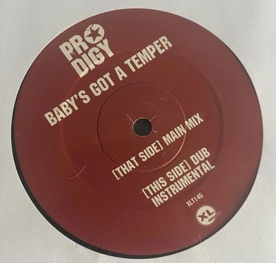 The Prodigy   Baby s Got a Temper Promo 12  XL Recordings XLT145 2002 