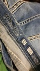 Miss Me Women's Mid-Rise Mid-Short Denim Shorts - Size 33 - Frayed Hem — photo 3