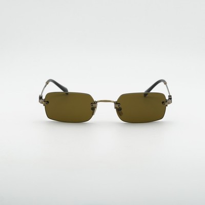 Miu Miu MUB50S 26C09Z Gold/Dark Brown 52-20-140 Sunglasses New