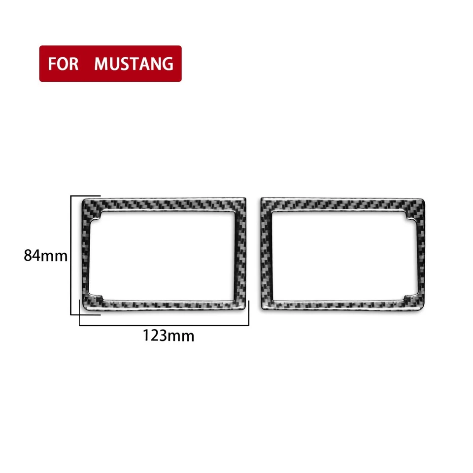 Kit de embellecedor de cubierta interior de fibra de carbono real 10 piezas para Ford Mustang 1996-2003 Foto 4 de 4