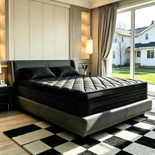12/ 14" Gel Memory Foam Twin Full Queen King Spring Hybrid Mattress Bed in a Box
