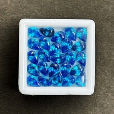 Certified 9.00 Ct 7x5 mm Natural Quality Blue Sapphire Pear Cut Gemstone Lot