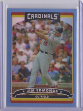 2006 Topps Chrome Blue Refractor Jim Edmonds St. Louis Cardinals #137