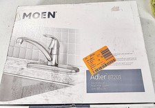 NEW Moen 87201 Adler Single Handle Kitchen Faucet - Chrome