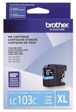 Brother LC103C XL Cyan Ink Cartridge Genuine New