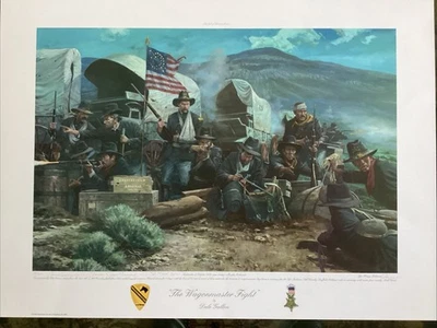 RARE Dale Gallon, “The Wagonmaster Fight” #80 Of Only 230 W/COA Never Framed! - Image 1 of 4