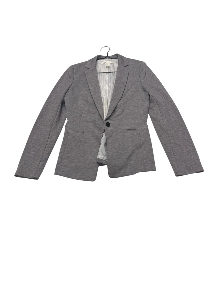 H and M Womens Size AUS 10 Grey Lightweight Blazer Jacket Coat