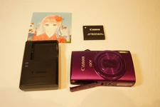 Canon IXY 630 / PowerShot ELPH 340 HS Digital Camera 12X Zoom Purple Near Mint