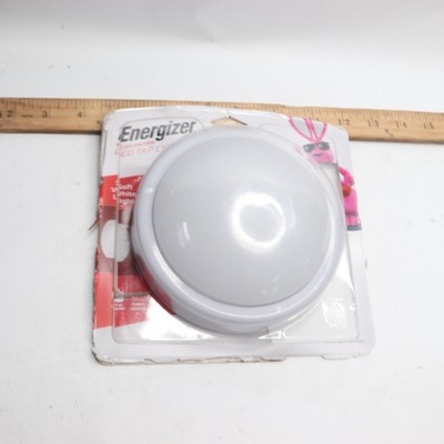 Battery Operated Tap On/Off LED Puck Light Plastic White 14lm 2700K 120V