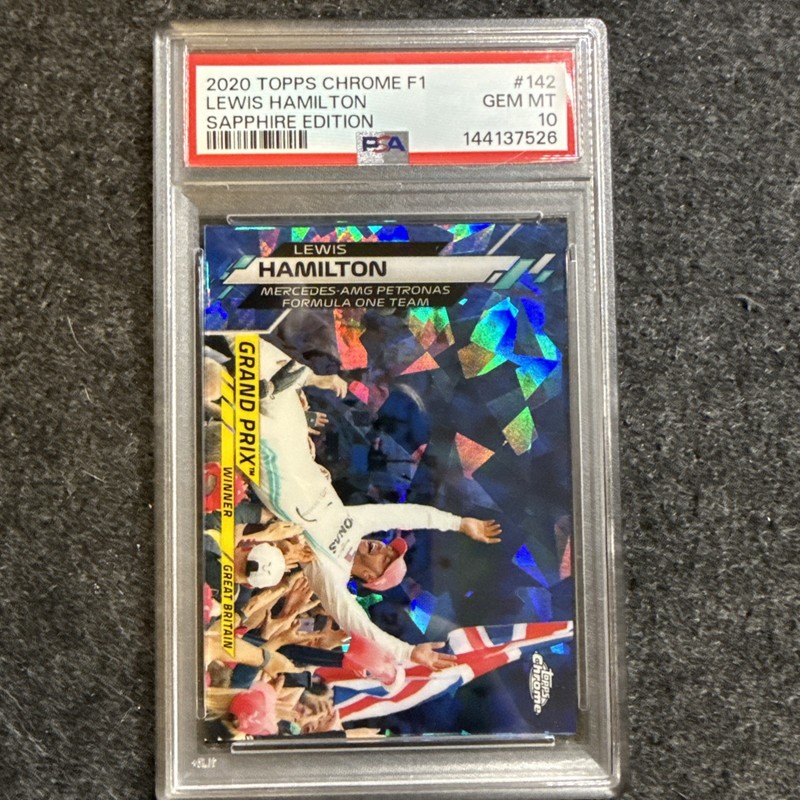 2020 Topps Chrome Sapphire Edition Formula 1 Grand Prix Lewis Hamilton #142 (RC)