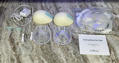 Willow 360 Wearable Breast Pump 3rd Generation White with Accessories