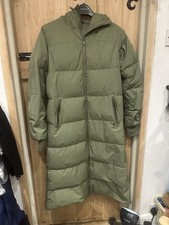Sweaty Betty Nimbus padded recycled-down shell parka coat green XXS Excellent