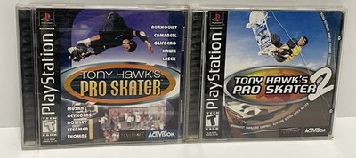 Tony Hawk Pro Skater I and II PlayStation 1 PS1 CIB Black Label