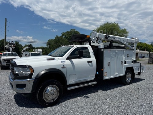 2022 RAM 5500 4X4 Used Maintainer H7024 Utility Service Crane Truck Cummins 6.7L