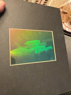 Star Trek Deep Space Nine Poster + Enterprise Hologram 3D 1996 Paramount
