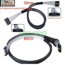 Slim SAS SFF  8654 8i To SFF  8654 8i Data Transmission Cable 24Gbps 50cm 80cm NEW