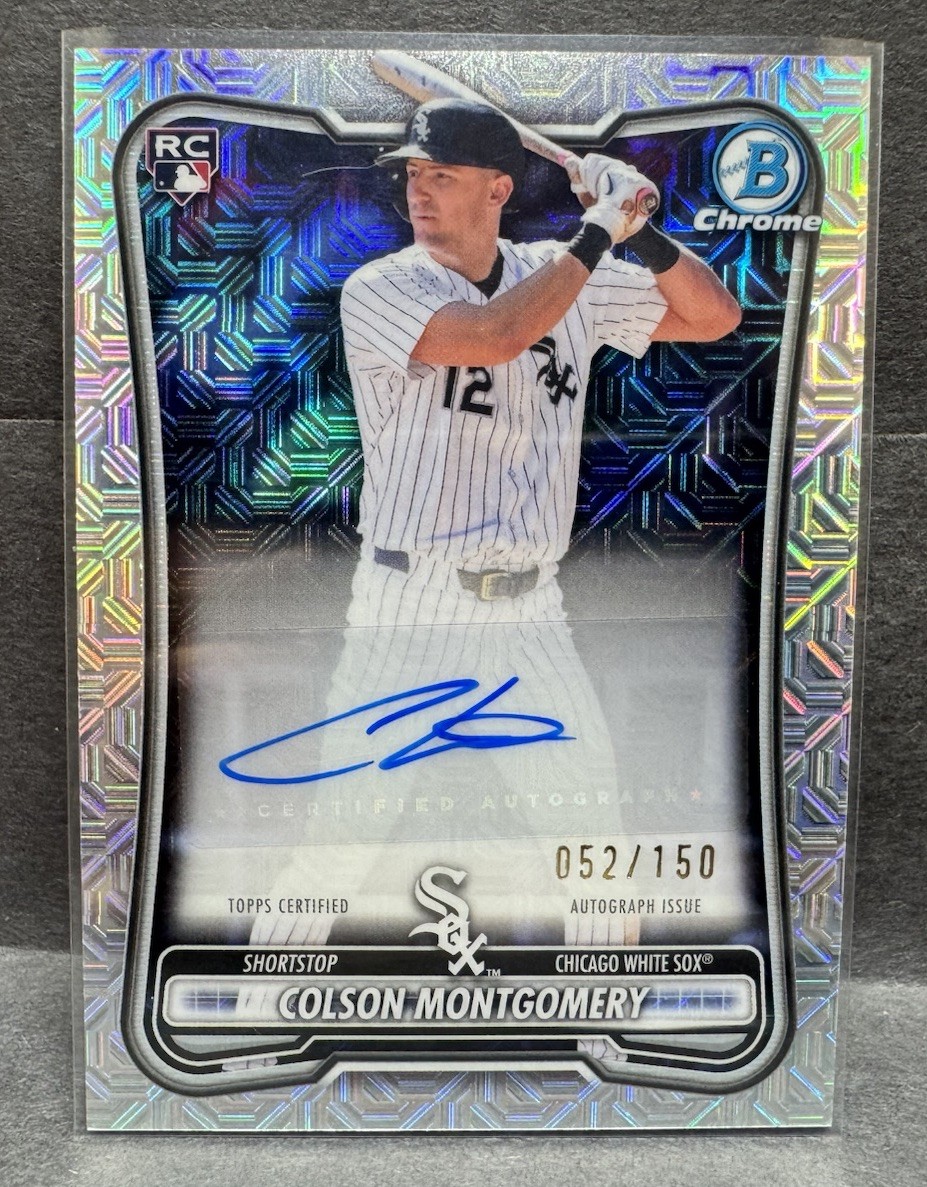 2026 Bowman Mega Box Colson Montgomery Chrome Mojo Auto /150