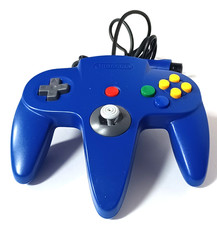 Official Nintendo 64 Blue Controller OEM N64 Original Tight Stick Cleaned Test