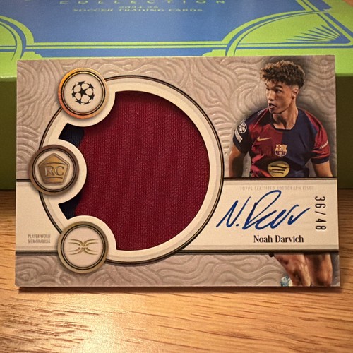 2024-25 Topps Definitive Collection UEFA Club Competitions Noah Darvich /48 RC
